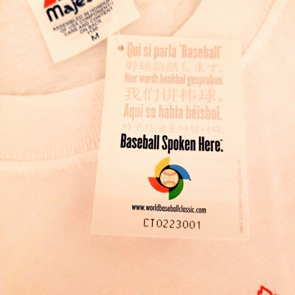 VTG. WBC / World Baseball Classic CANADA T-SHIRT 1st Year Free Shipping ( M ) - Picture 9 of 10